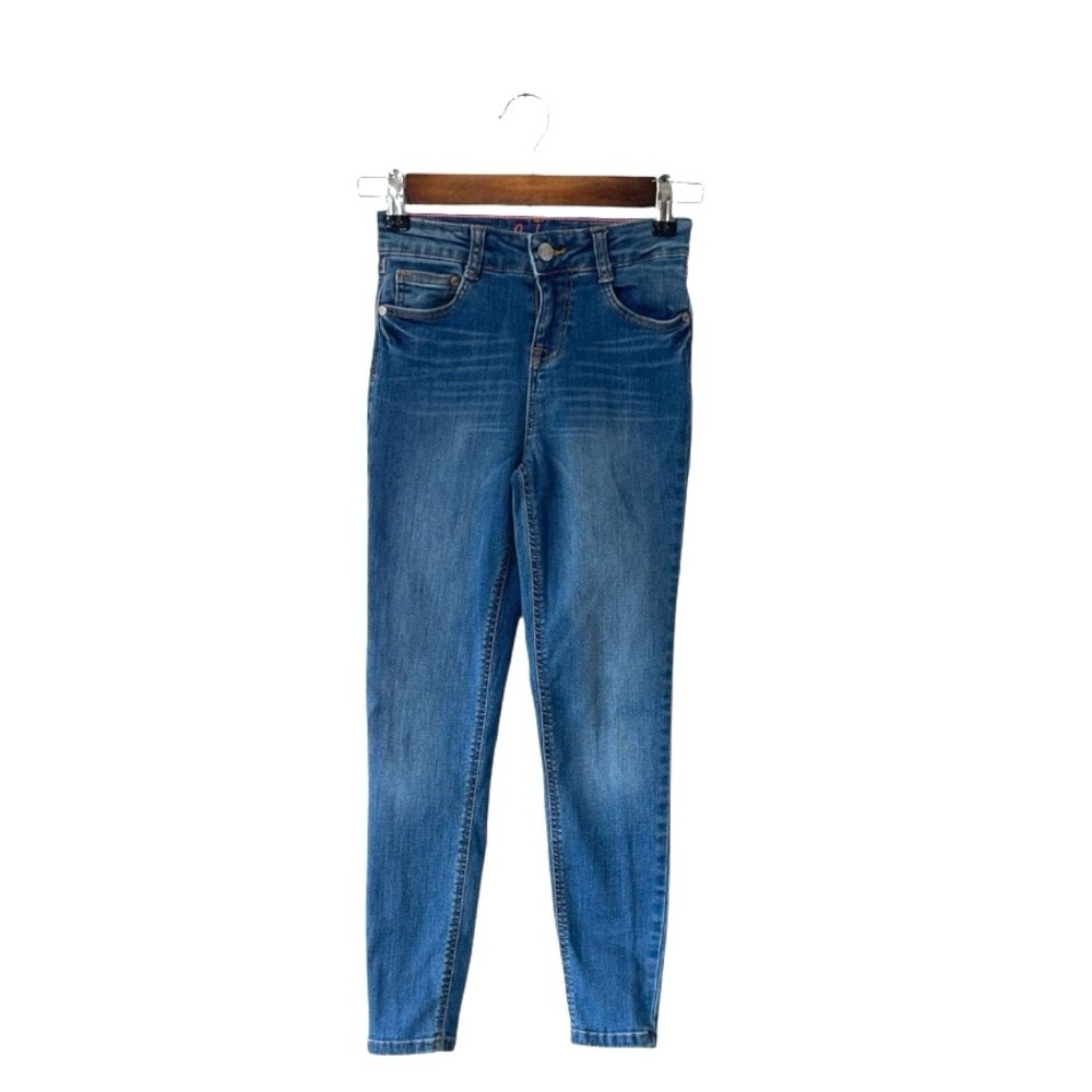 Boden Girls Skinny Jeans Blue Denim Adjustable Waistband Stretch Size Girl 10yr